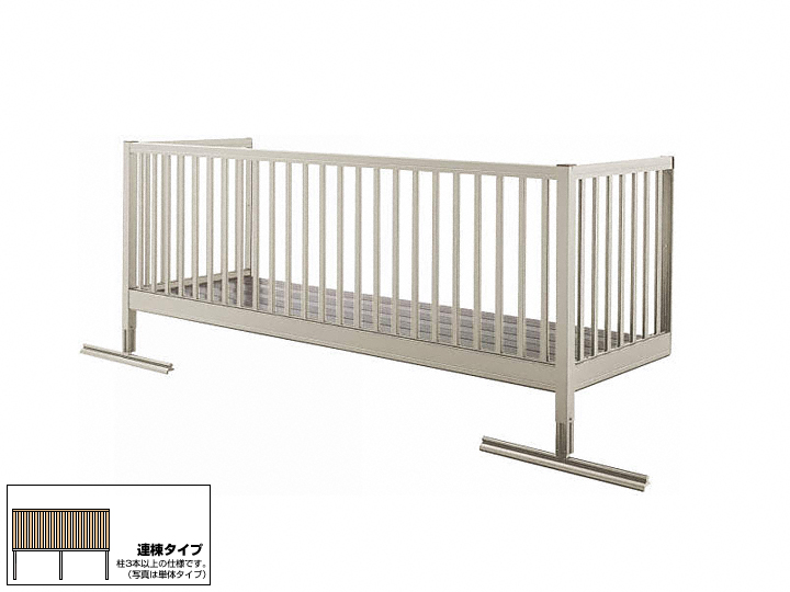 バルコニー BY-X型 幅広格子 連棟 屋根置き式