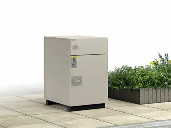 ルシアス 宅配ポスト3型 前入れ・前出し 据置き型納まり 複合色