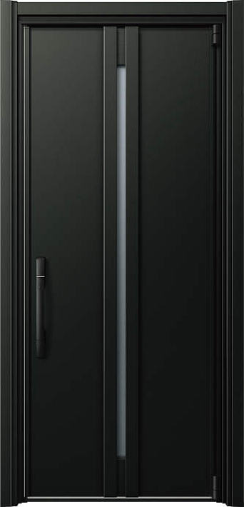 ドアリモ 玄関ドア D50 高断熱ドア F63N 枠色：カームブラック(アルミ色)　片開きタイプ [カームブラック]