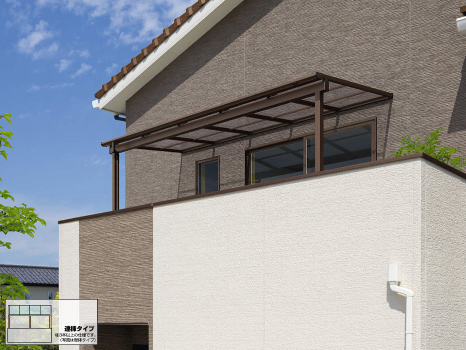 レボリューZ F型 積雪50cm対応 屋根タイプ 三連棟