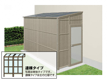オイトック アルミパネル囲い 片ドアタイプ 連棟