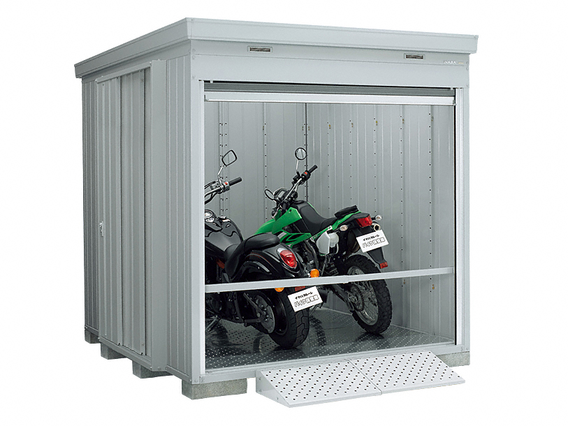 バイク保管庫 多雪型 床付タイプ 2210×2630×2385 ハイルーフ FM-2226HY