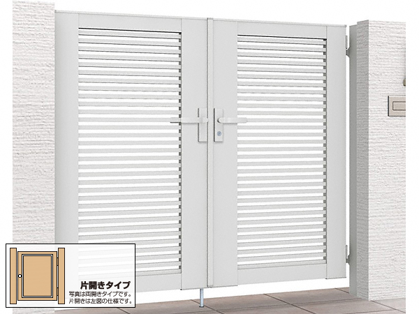 開き門扉AB YR1型 片開き　柱使用