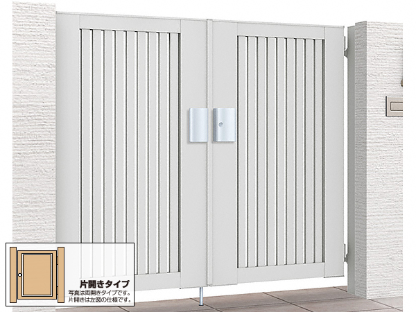 開き門扉AB TS1型 片開き　柱使用