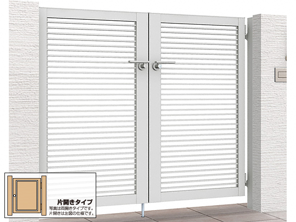 開き門扉AB YR2型 片開き　柱使用