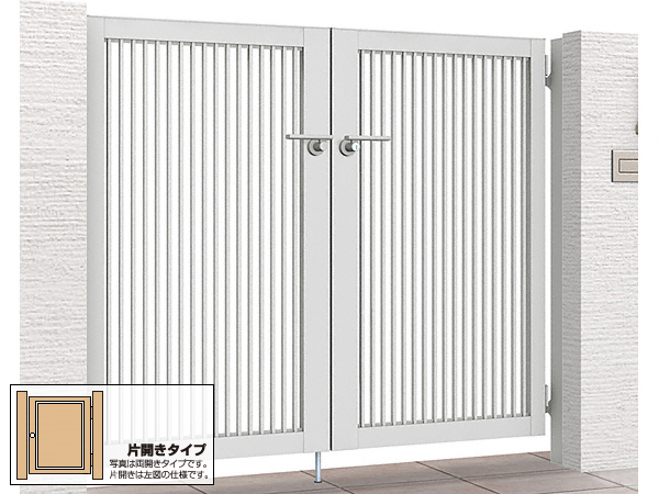 開き門扉AB TR2型  片開き　柱使用