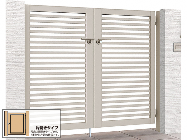開き門扉AB YR3型 片開き　柱使用