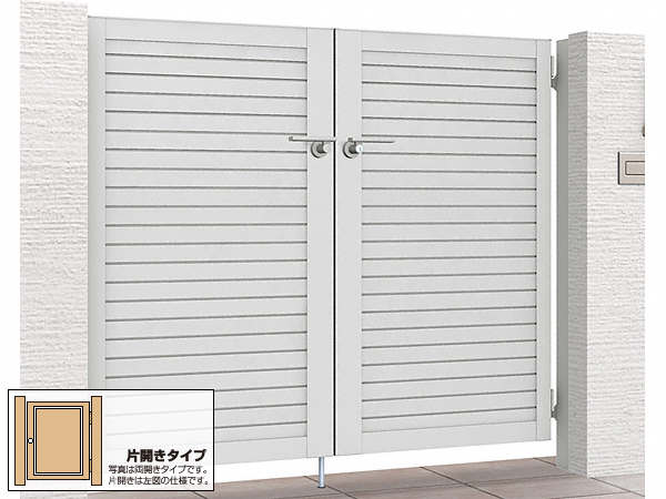 開き門扉AB YM2型 片開き　柱使用