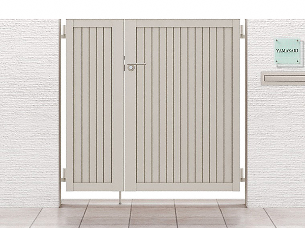 開き門扉AB TM1型  親子開き 柱使用