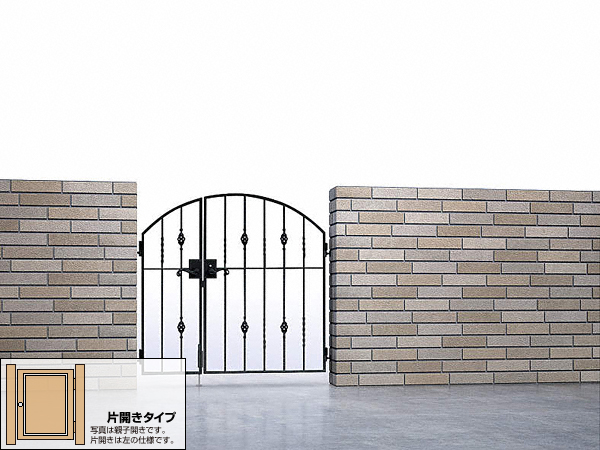 トラディシオン門扉6B型 片開き