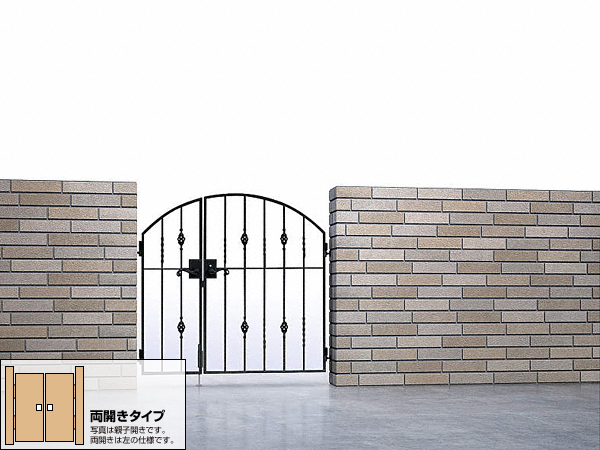 トラディシオン門扉6B型 両開き