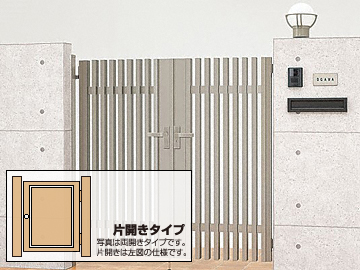 プログコート門扉 1型 片開き