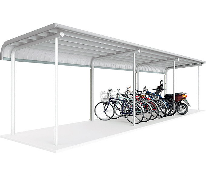 イナバ自転車置場 BPタイプ　多雪地型 3連続タイプ