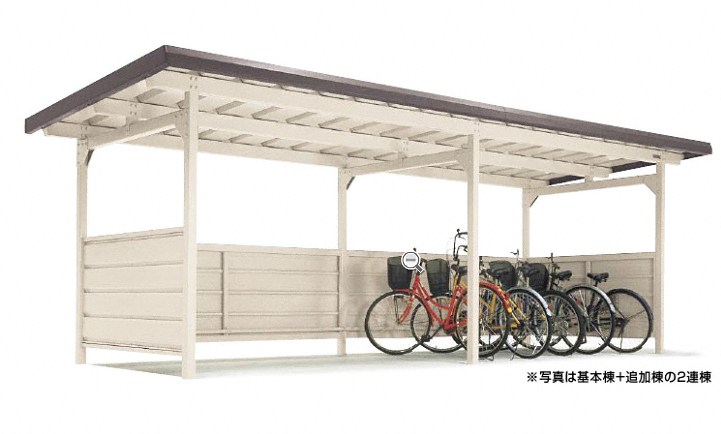 ヨド自転車置場 YOKCタイプ 連棟 豪雪地用