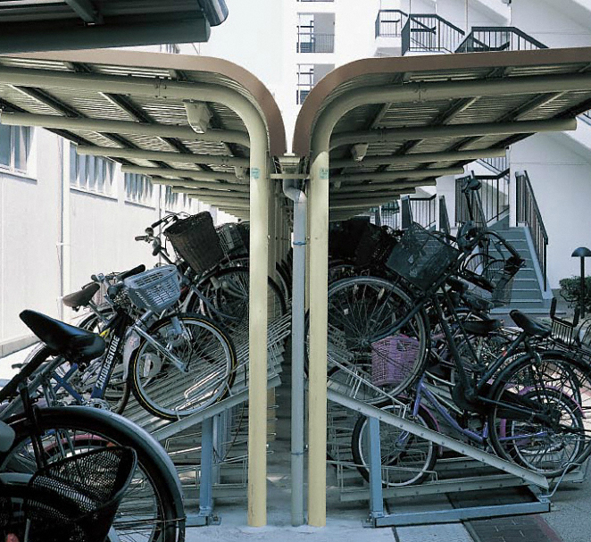 ヨド自転車置場 YOCF背合せタイプ 連棟 一般地用